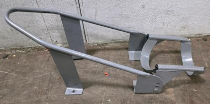 Adjustable Steel Motorcycle Wheel Chock, Fits ~14"-21" Tires, 1,000 lbs Capacity