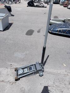 Pittsburgh 3 Ton Heavy Duty Rapid Pump Floor Jack, Steel Construction, Dual Piston, 18-1/4" Max Lift