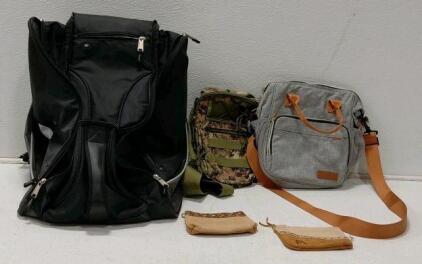 TruErcao Lunch Box, Big Backpack, Fanipack, and 2 Clutches