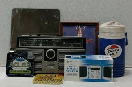 Panasonic Stereo (Turns On), Lifelong Sound System (Cannot Test, Needs Batteries), AOL and More