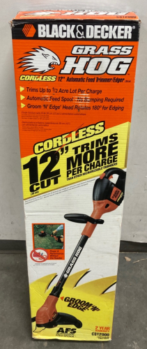 Black & Decker Cordless Glass Trimmer And Edger