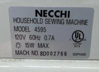 Necchi 4595 Household Sewing Machine with Hard Case and Foot Pedal - 5