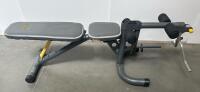 Gold's Gym XRS 20 Adjustable Weight Bench with Leg Developer, 600 lb Capacity, Grey/Yellow - 4