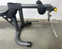 Gold's Gym XRS 20 Adjustable Weight Bench with Leg Developer, 600 lb Capacity, Grey/Yellow - 5