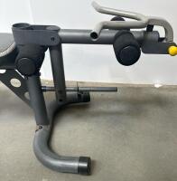 Gold's Gym XRS 20 Adjustable Weight Bench with Leg Developer, 600 lb Capacity, Grey/Yellow - 6