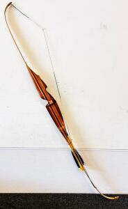 Handmade 56" Ron Robison One-Piece Recurve Bow, 35#@28" with 6 Aluminum Arrows, Serial 8562