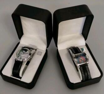 Elvis Presley Valdawn Signature Series Quartz Watches, Models 5470 (Square) & 5054 (Round), Boxed