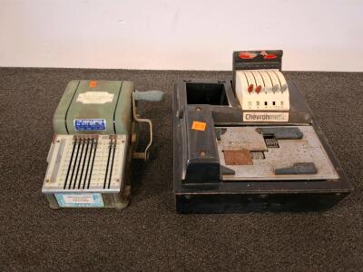 Safeguard Instant Model-H Mechanical Check Writer, 1960s, Manual Operation, 7-Digit Capacity