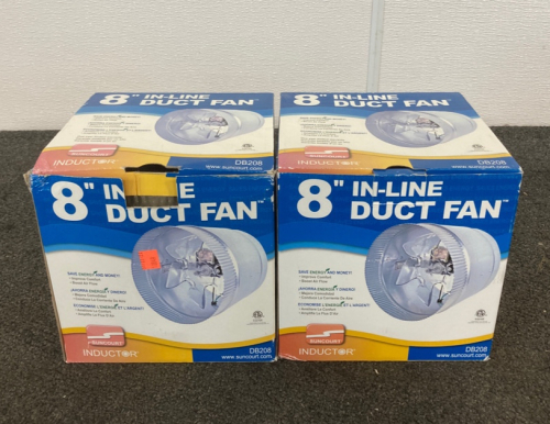 (2) 8” In-Line Duct Fan