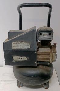 Central Pneumatic 2 HP Pancake Air Compressor, Model 38898, 4 Gallon Tank, 115 PSI Max