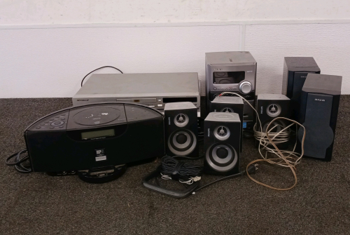 Assorted Speakers and Stereo Equipment