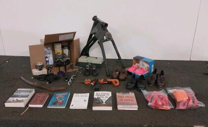 1980 Kawasaki KZ650H Motorcycle Frame, Black & Decker Drill(tested, powers on) Tools, Books, & More