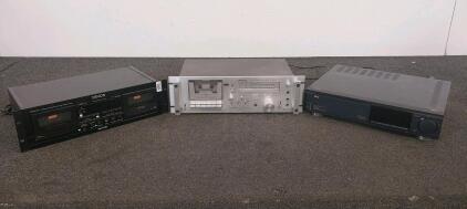 Denon DN-770R Double Cassette, Rotel RD-2200 Tape Deck, NEC DS-8500U 4-Head VHS VCR
