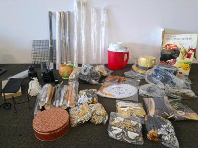 Food Dehydrator FDE 5-Tray, 12.5" Stacking Trays, Taiwan, Manual, Instruction Booklet, Water Jug, Party Decor, And More