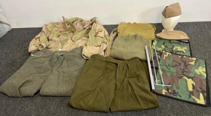 M65 Field Jacket Large, Wool Pants, Sweaters, Garrison Caps, Signal Panels