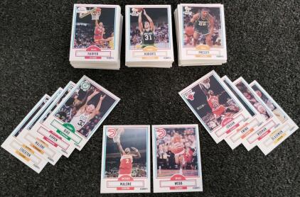 1990 Fleer Basketball Cards Lot &ndash; Michael Jordan, Larry Bird, Pippen, Rodman, Many Stars