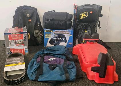 Can-Am Drive Belt Courroie Transmission, 3-Panel LED Garage Light 2 Pack, Case-Gard Shoulder-Gard Rifle Rest, Defender Extreme Pro 4-Seat Sport/Utility ATV Cover, Klim Backpack, O'Gio Backpack, Mountain Equipment Co-Op Backpack