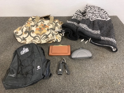 Bags, Poncho, Wallet, And Assorted Accessories