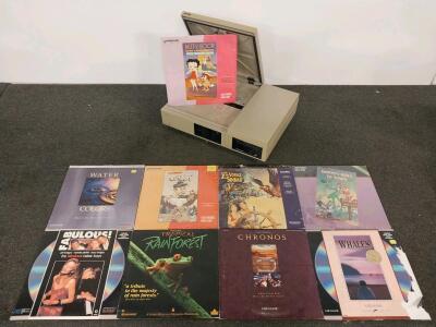 Pioneer LD-660 LaserDisc Player (1984) With Digital Audio & 8 Classic LaserDiscs, Serial EF3627763(tested, powers on)