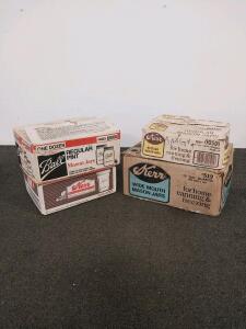 Assorted Used Mason Jars Kerr & Ball, Pints/Quarts/Half-Pints, With Lids/Bands, Boxed