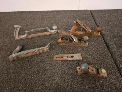 Vintage Woodworking Hand Tools: Planes, Craftsman Jointer, and Rasp