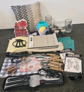 Paper Cutter, Cutlery, Dishes, Sticky Notes, Home Decor, And More