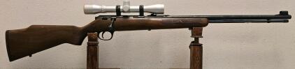 Marlin Model 881 .22 LR Bolt-Action Rifle, 22" Barrel, Walnut Stock, Bushnell Scope, SN 09523042