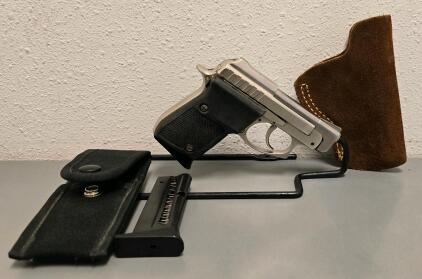 Taurus PT-22 Stainless .22 LR Semi-Automatic Pistol, 2.3" Barrel, with Extra Magazine & Holster