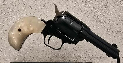 Heritage Rough Rider .22 LR/.22 Mag 4.75" Revolver, Simulated Pearl Grips, Extra Cylinder, Box