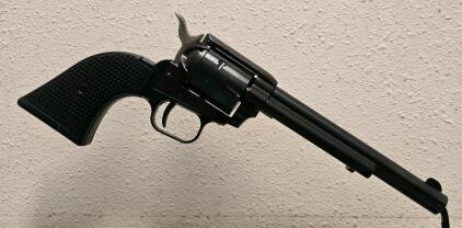 Heritage Rough Rider 6.5" .22 LR Single-Action Revolver, Blued, Polymer Grip, Extra Cylinder, SN: 3PH400018