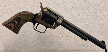 Heritage Rough Rider .22LR/.22WMR 6.5&rdquo; Revolver, Laminated Grips, Extras, Miami USA, SN:139193