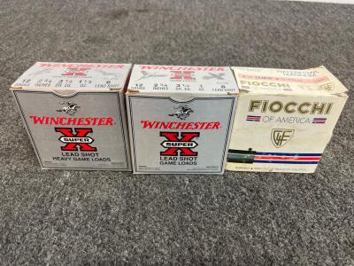 Winchester Super X & Fiocchi 12 Gauge 2-3/4" Game & Magnum Loads, Size 6/8/4.5, 1Oz&ndash;1-3/8Oz, Boxes