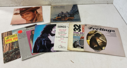 (7) Vinyl Records & Elvis Calendar