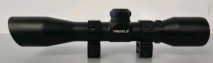 TRUGLO 4x32 Rifle Scope, Duplex Reticle, Matte Black, Weaver/Picatinny Rings Included