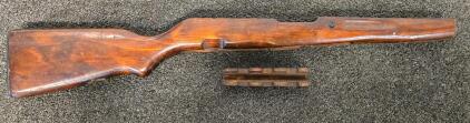 Mosin-Nagant M91/30 Rifle Stock & Handguard, Soviet Marked, Wood, Buttplate, Serial CЯ1821