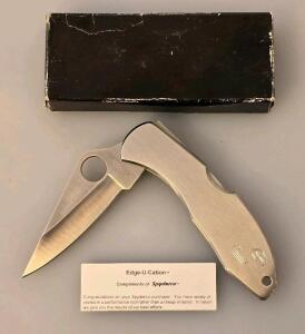 Spyderco C05 Economy/Standard Folding Knife, AUS-6 Steel, Seki-City Japan