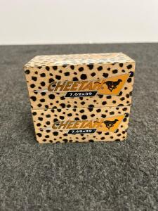 Cheetah 7.62x39mm FMJ Brass Ammo, 123gr, 20 Rounds, South Africa