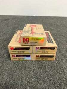 Hornady .30-30 WIN LEVERevolution & Custom Ammo, 160gr FTX & 150gr RN, 80 Rounds