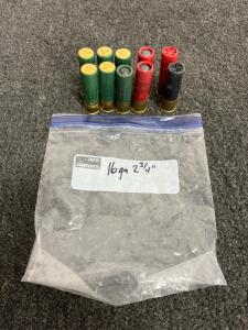 16 Gauge & 20 Gauge Mixed Shotgun Shells, 2&frac34;" Length, No. 6 Birdshot, Long Range, 9 Ct