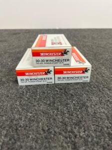 Winchester 30-30 Super-X Power-Point 150gr SP, 3 Boxes, 60 Rounds, X30306