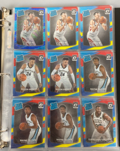 Binder with Assorted Basketball RookieCards