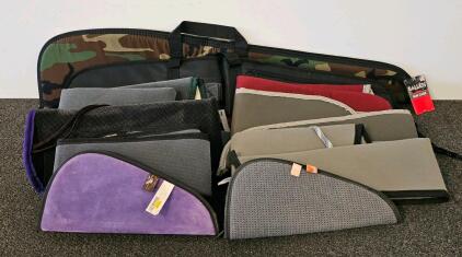 Allen, Roma & Moose Brand Soft Gun Cases - Rifle, Shotgun & Pistol Rug Types, 39&rdquo; Camo & Black, Lot