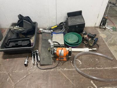 Gold Prospecting Kit with Black Magic Sluice, 2 Bench Grinders, Gold Buddy Dredge & Accessories