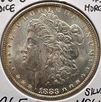 1883-O MS64+ Choice Mint State Morgan Silver Dollar - 2