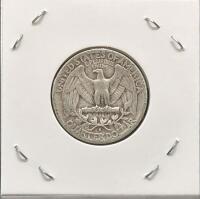 1952-S Washington Quarter Dollar, 90% Silver, San Francisco Mint, Circulated - 2