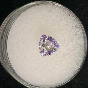 2.30ct Natural Faceted Trillion Cut Amethyst Gemstone