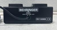 Behringer FS112GMX Dual Footswitch for V-Tone Amplifiers with Original Box - 3