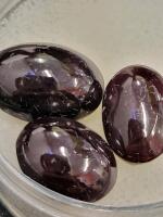 28.40ct Natural 3pc. Set Idaho Star Garnet Gemstone Cabochons - 3