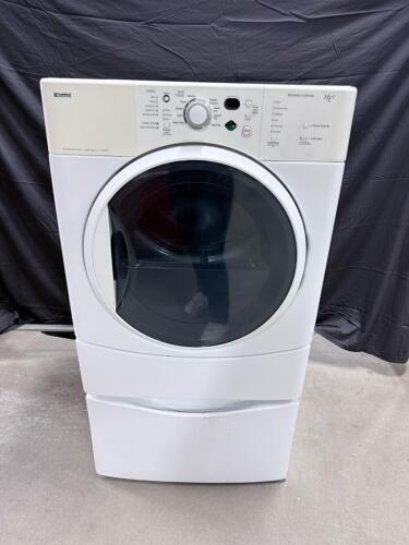 Kenmore Front Load Electric Dryer with Pedestal, 7.0 cu. ft. Capacity, White, Stackable