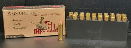 (1) Hornady .450 Bushmaster 250 gr FTX Ammunition, 20 Rounds, Custom #82244, Lot 3101860